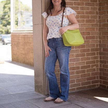 RENNIE LEATHER SHOULDER BAG - MEDIUM