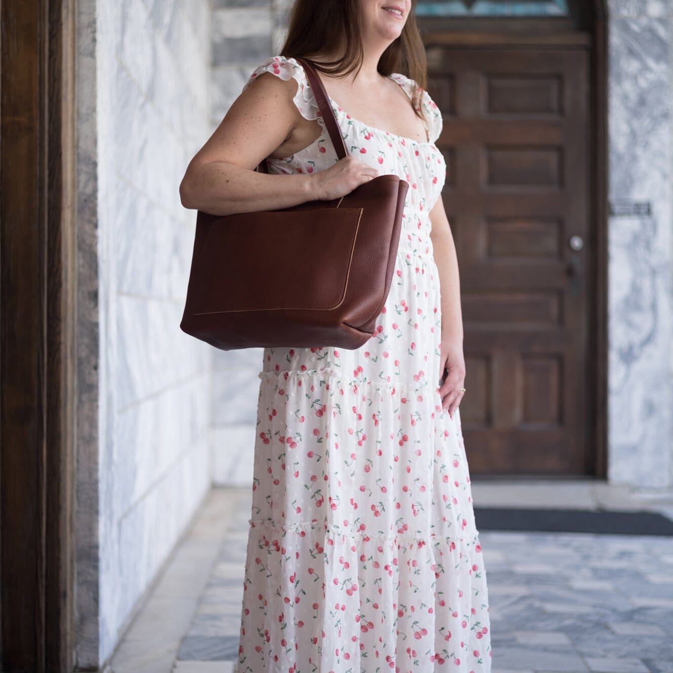 AVERY LEATHER TOTE BAG - MEDIUM - DELUXE