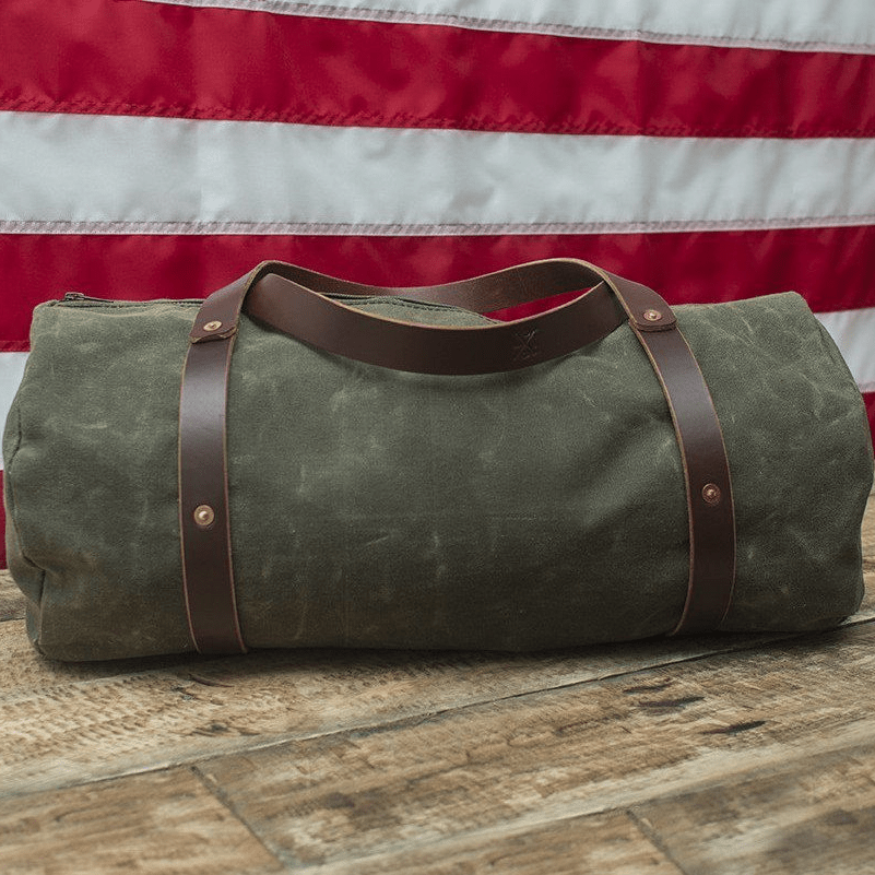 WILLIAM WAXED CANVAS WEEKENDER DUFFLE BAG