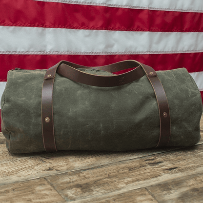 WILLIAM WAXED CANVAS WEEKENDER DUFFLE BAG