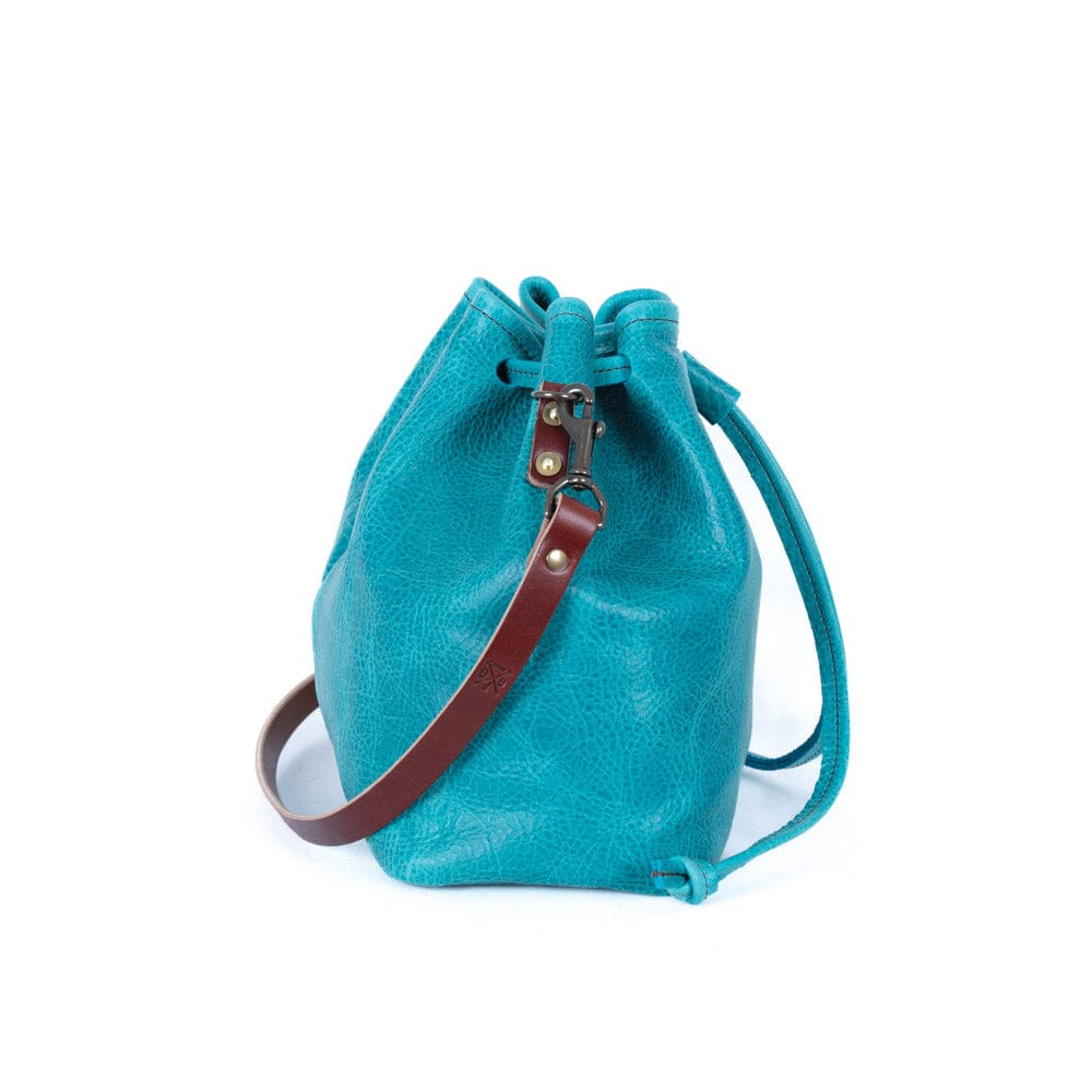 Abby leather bucket bag bermuda