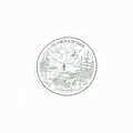 ADVENTURE GO FORTH AND DO GOOD GREEN ROUND STICKER