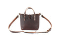 AVERY LEATHER TOTE BAG - MINI CROSSBODY - CHERRY BISON