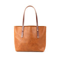 AVERY LEATHER TOTE BAG - SMALL - HONEY