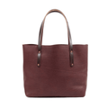 AVERY LEATHER TOTE BAG - LARGE - MERLOT
