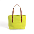 AVERY LEATHER TOTE BAG - MEDIUM - LIME GREEN