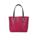 AVERY LEATHER TOTE BAG - SMALL - FUCHSIA