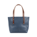 AVERY LEATHER TOTE BAG - MEDIUM - SMOKEY BLUE