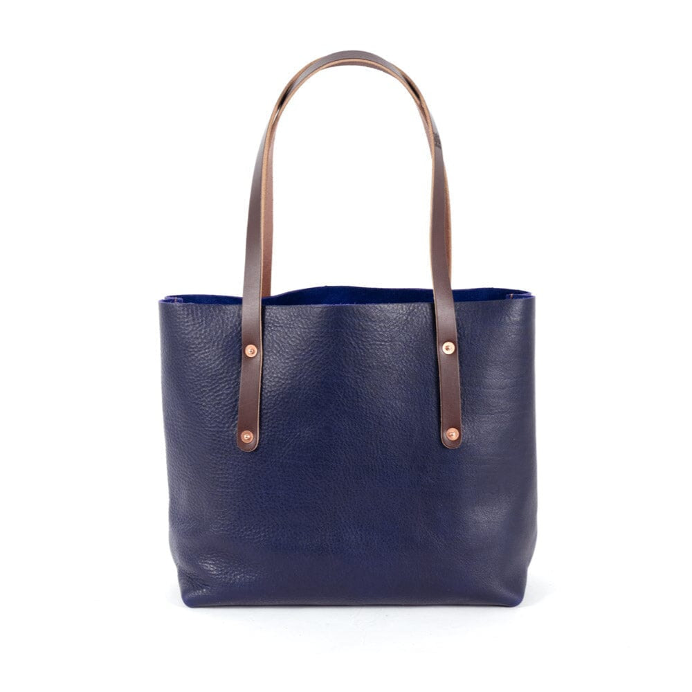 AVERY LEATHER TOTE BAG - MEDIUM - VIOLET