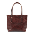 AVERY LEATHER TOTE BAG - SMALL - REDWOOD BISON