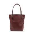 AVERY LEATHER TOTE BAG - SLIM LARGE - MERLOT
