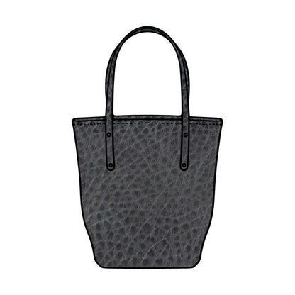 AVERY LEATHER TOTE BAG - SLIM LARGE - RAVEN