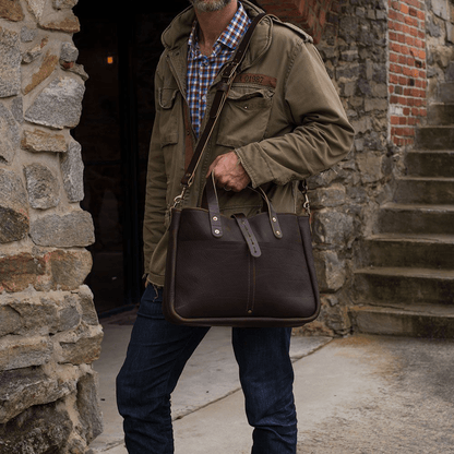 BUCHANAN LEATHER TOTE BAG AND BRIEFCASE