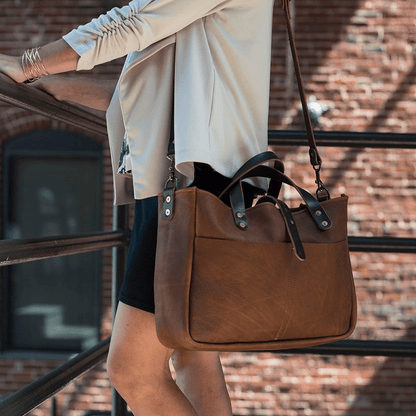 BUCHANAN LEATHER TOTE BAG AND BRIEFCASE