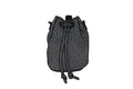 LEATHER BUCKET BAG - LARGE - RAVEN