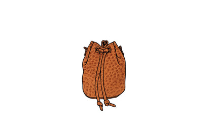 LEATHER BUCKET BAG - SMALL - HONEY