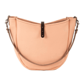 CELESTE LEATHER HOBO BAG - MEDIUM - PEACH FUZZ
