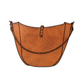 CELESTE LEATHER HOBO BAG - MEDIUM - HONEY