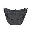 CELESTE LEATHER HOBO BAG - LARGE - RAVEN