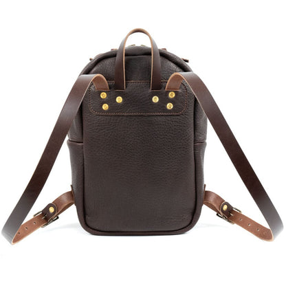 CLASSIC ZIPPERED LEATHER BACKPACK - MEDIUM