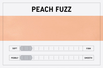 LEATHER BUCKET BAG - LARGE - PEACH FUZZ