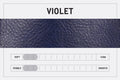 LEATHER BUCKET BAG - LARGE - VIOLET