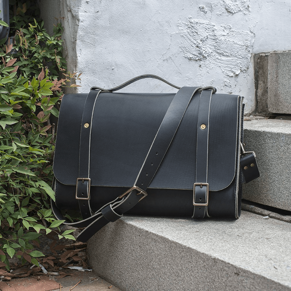 COOPER SATCHEL LEATHER SATCHEL BRIEFCASE
