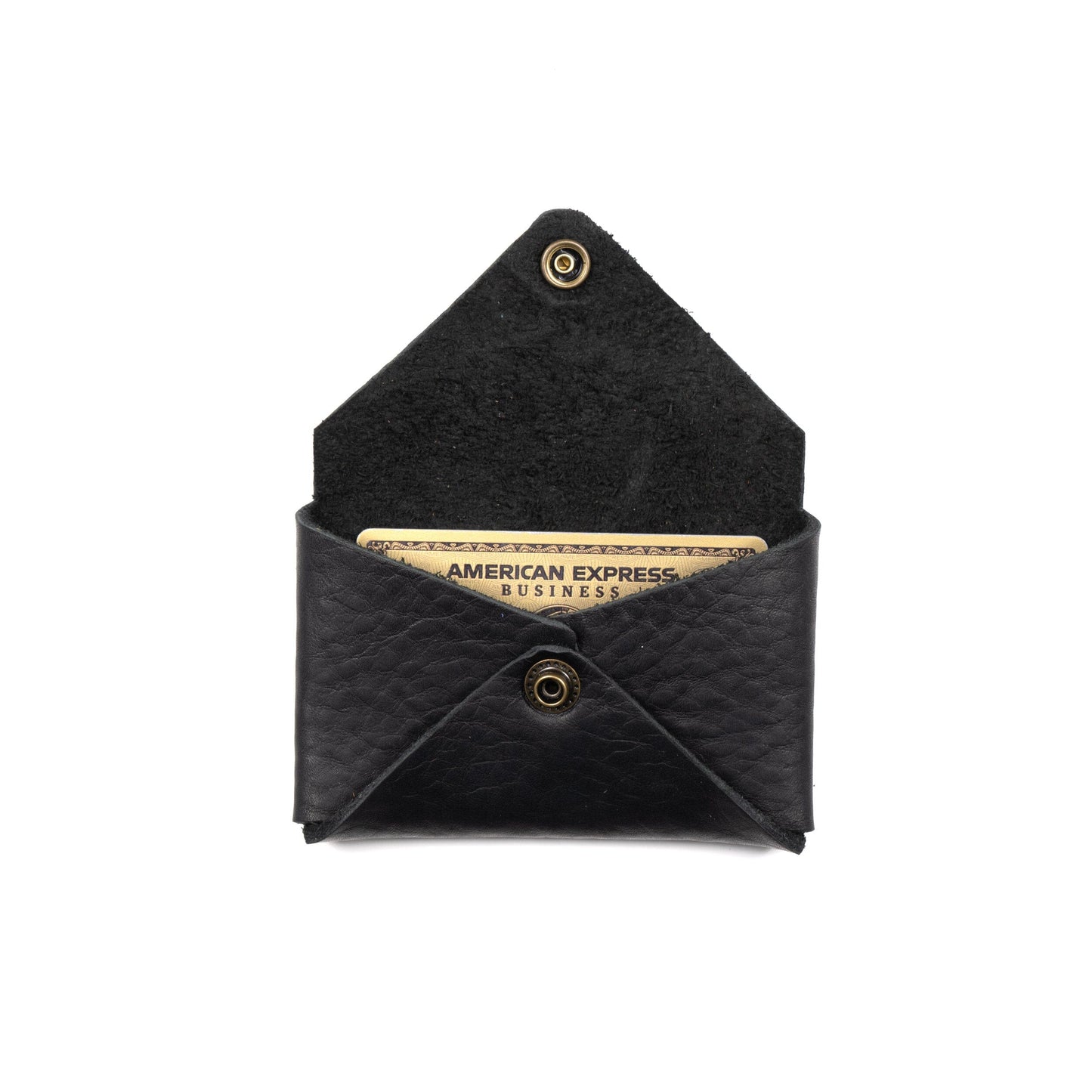 ENVELOPE SNAP LEATHER CARD WALLET