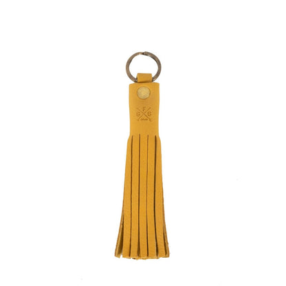 LEATHER TASSEL KEY CHAIN