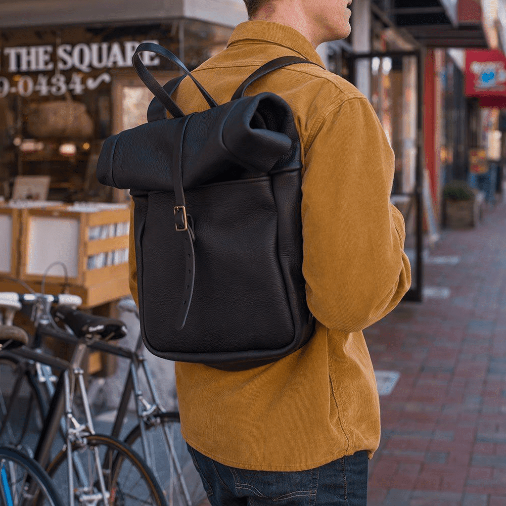 GRANT LEATHER ROLL TOP RUCKSACK BACKPACK