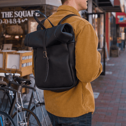 GRANT LEATHER ROLL TOP RUCKSACK BACKPACK