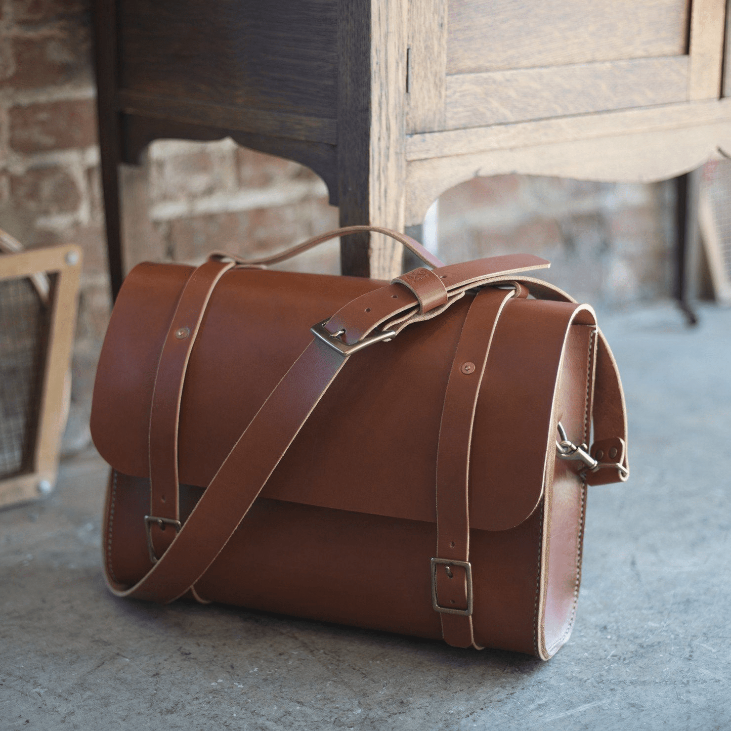 COOPER SATCHEL LEATHER SATCHEL BRIEFCASE