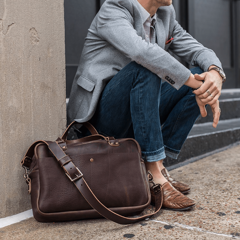 HARRIS LEATHER BRIEFCASE