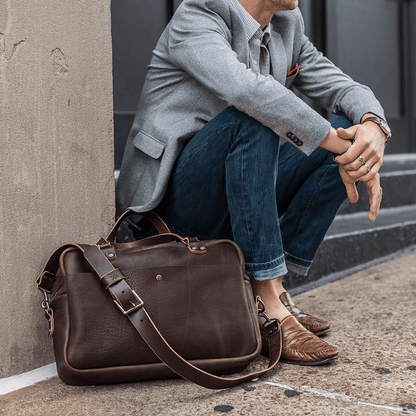 HARRIS LEATHER BRIEFCASE