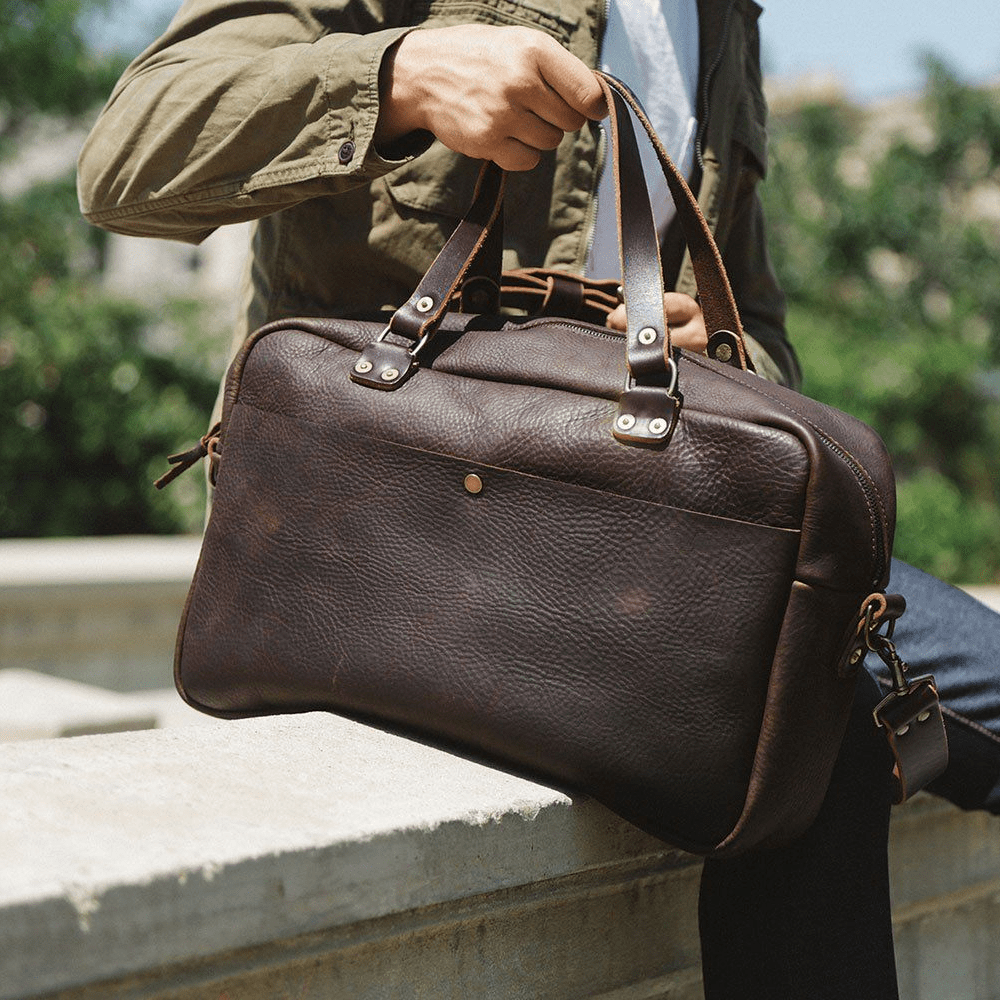 HARRIS LEATHER BRIEFCASE