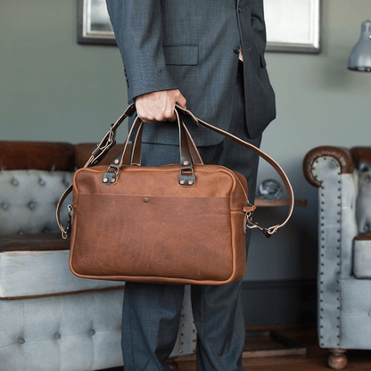 HARRIS LEATHER BRIEFCASE