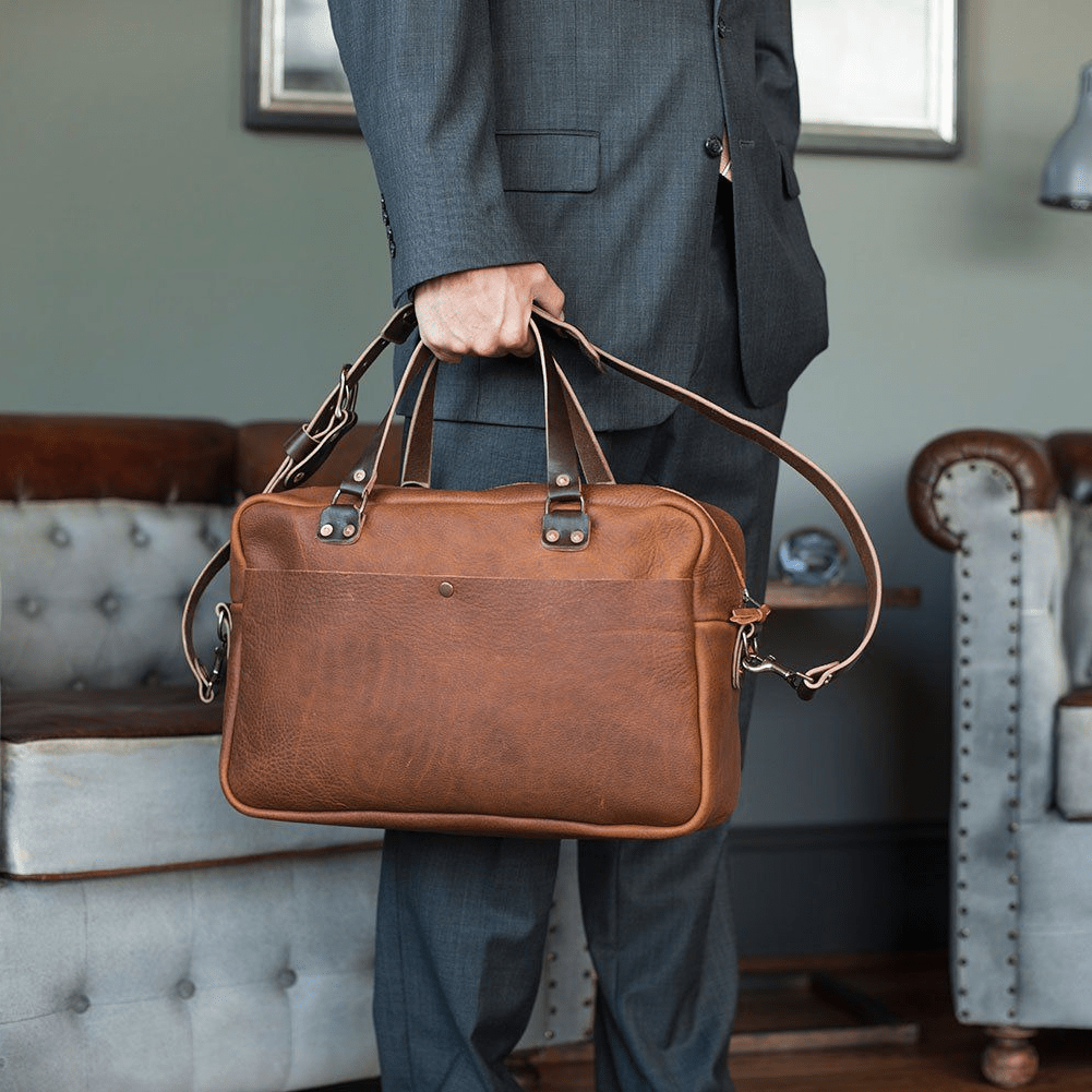 HARRIS LEATHER BRIEFCASE