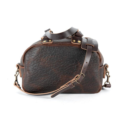 HOFFMAN LEATHER CROSSBODY BAG - CHERRY BISON