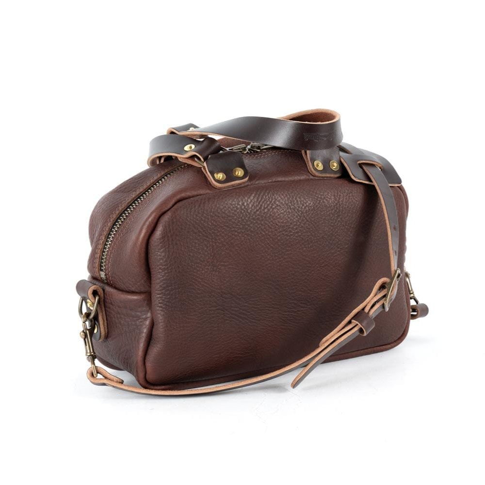HOFFMAN LEATHER CROSSBODY BAG - MOCHA