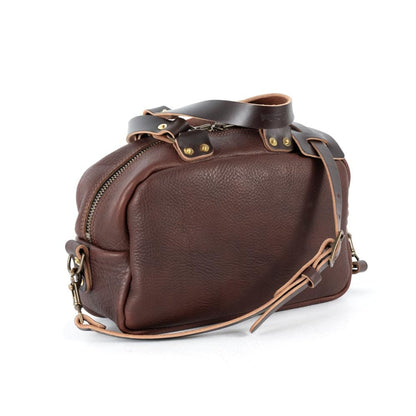 HOFFMAN LEATHER CROSSBODY BAG - MOCHA
