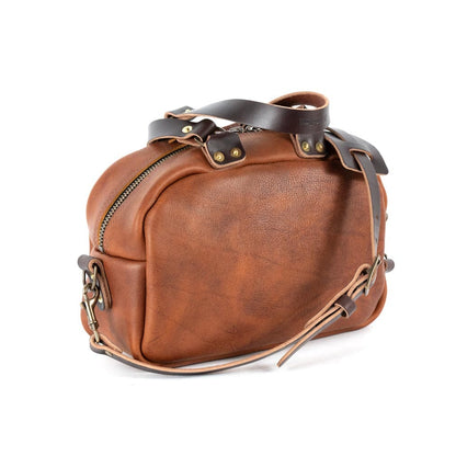 HOFFMAN LEATHER CROSSBODY BAG - GRASS GREEN