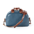 HOFFMAN LEATHER CROSSBODY BAG - SMOKEY BLUE
