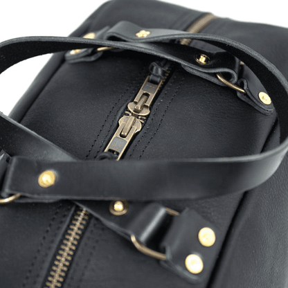 HOFFMAN LEATHER WEEKENDER DUFFLE BAG