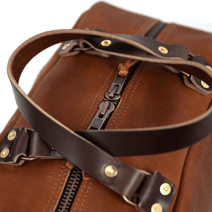 HOFFMAN LEATHER WEEKENDER DUFFLE BAG - IN STOCK
