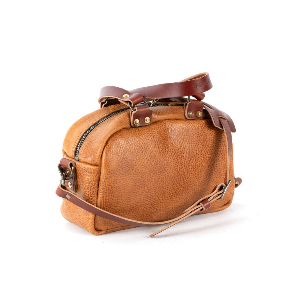 HOFFMAN LEATHER CROSSBODY BAG - HONEY