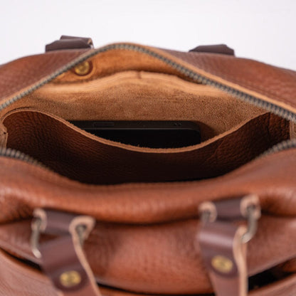 HOFFMAN LEATHER CROSSBODY BAG - SMALL - DELUXE