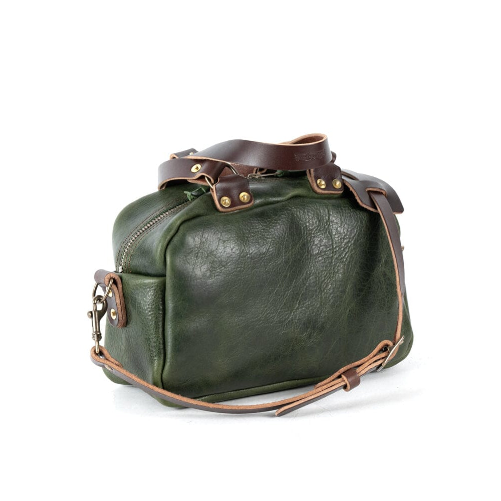 HOFFMAN LEATHER CROSSBODY BAG - JADE BISON