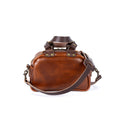 HOFFMAN LEATHER CROSSBODY BAG - MINI - CHESTNUT