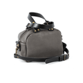 HOFFMAN LEATHER CROSSBODY BAG - MINI - LEAD GRAY
