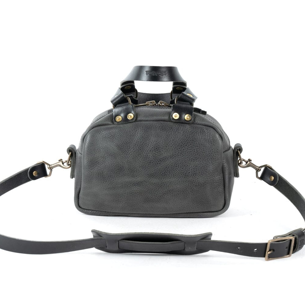 HOFFMAN LEATHER CROSSBODY BAG - MINI - RAVEN